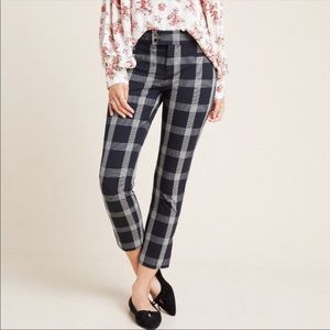 The Essential Slim Anthropology Plaid Pants